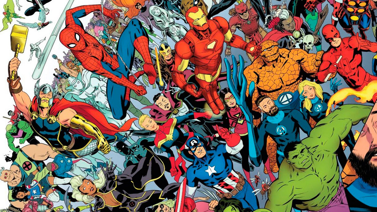 Ilustración de 'Historia del Universo Marvel'