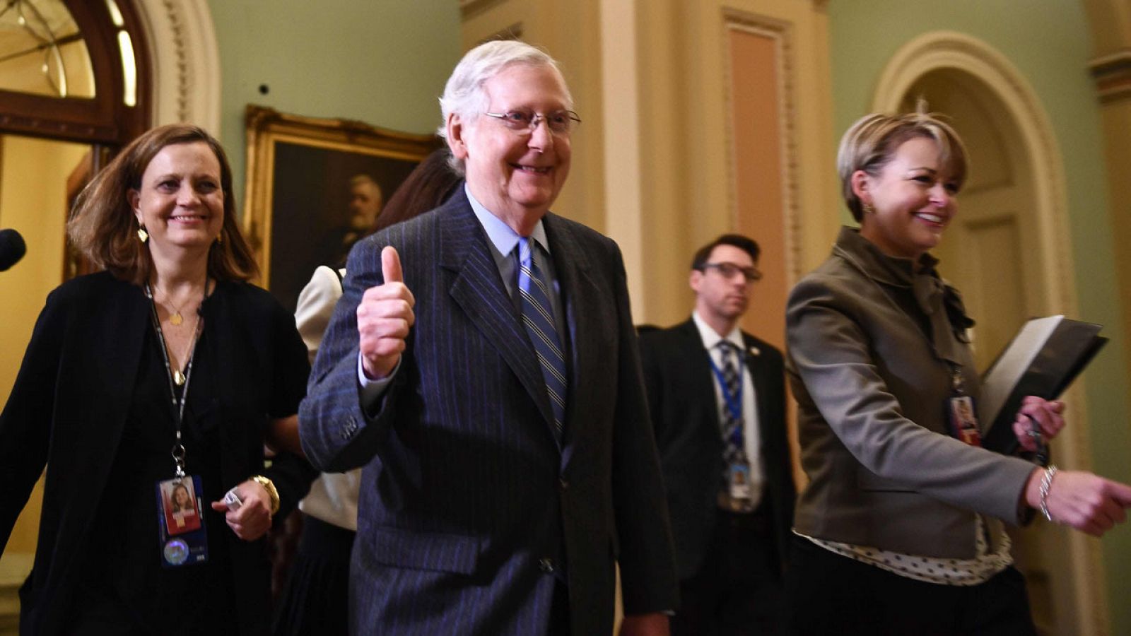 El líder en el Senado, Mitch McConnell