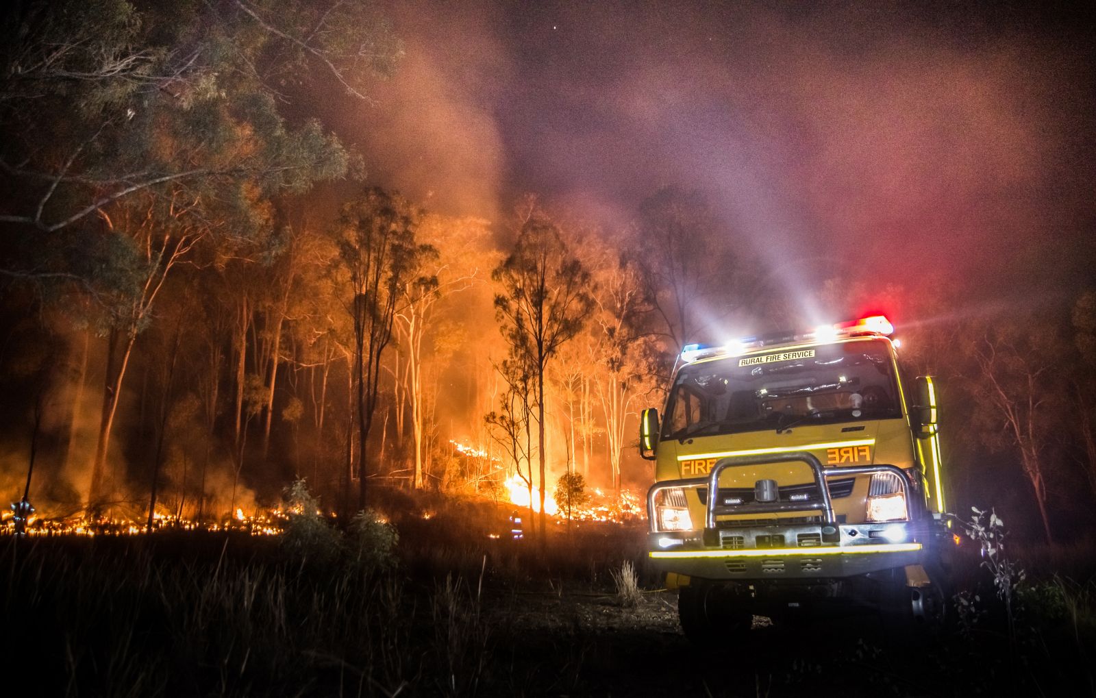 Imagen de un incendio en Australia, donde en enero se han registrado temperaturas muy altas.