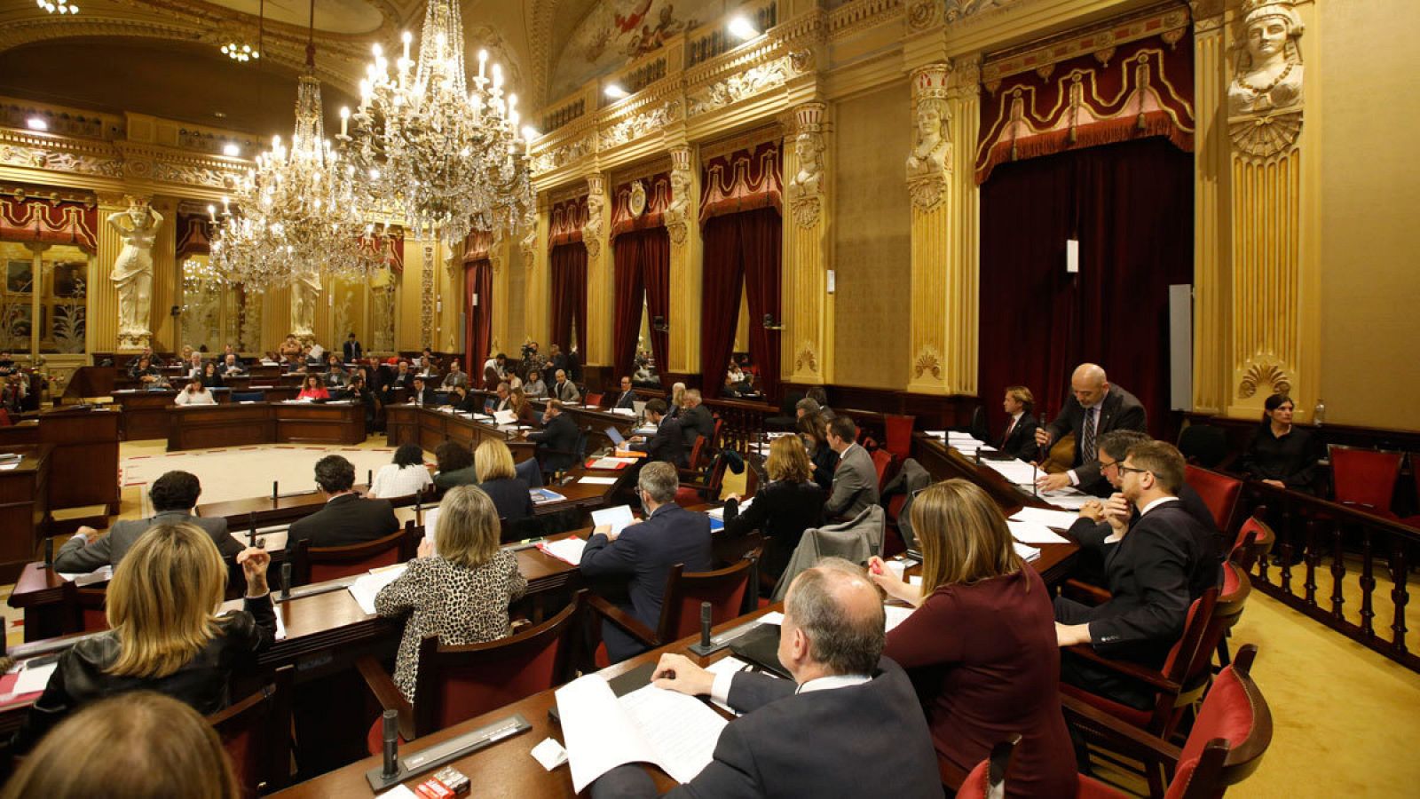 Sesión plenaria del Parlament Balear este martes.