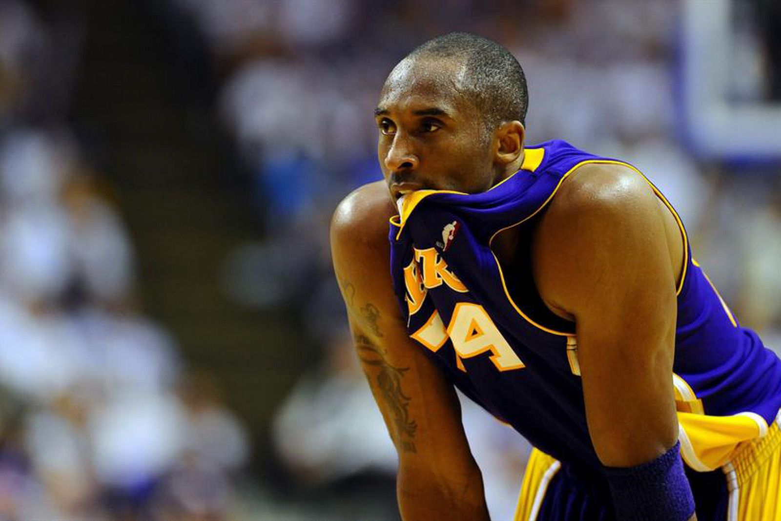  Kobe Bryant, durante un partido con los Lakers
