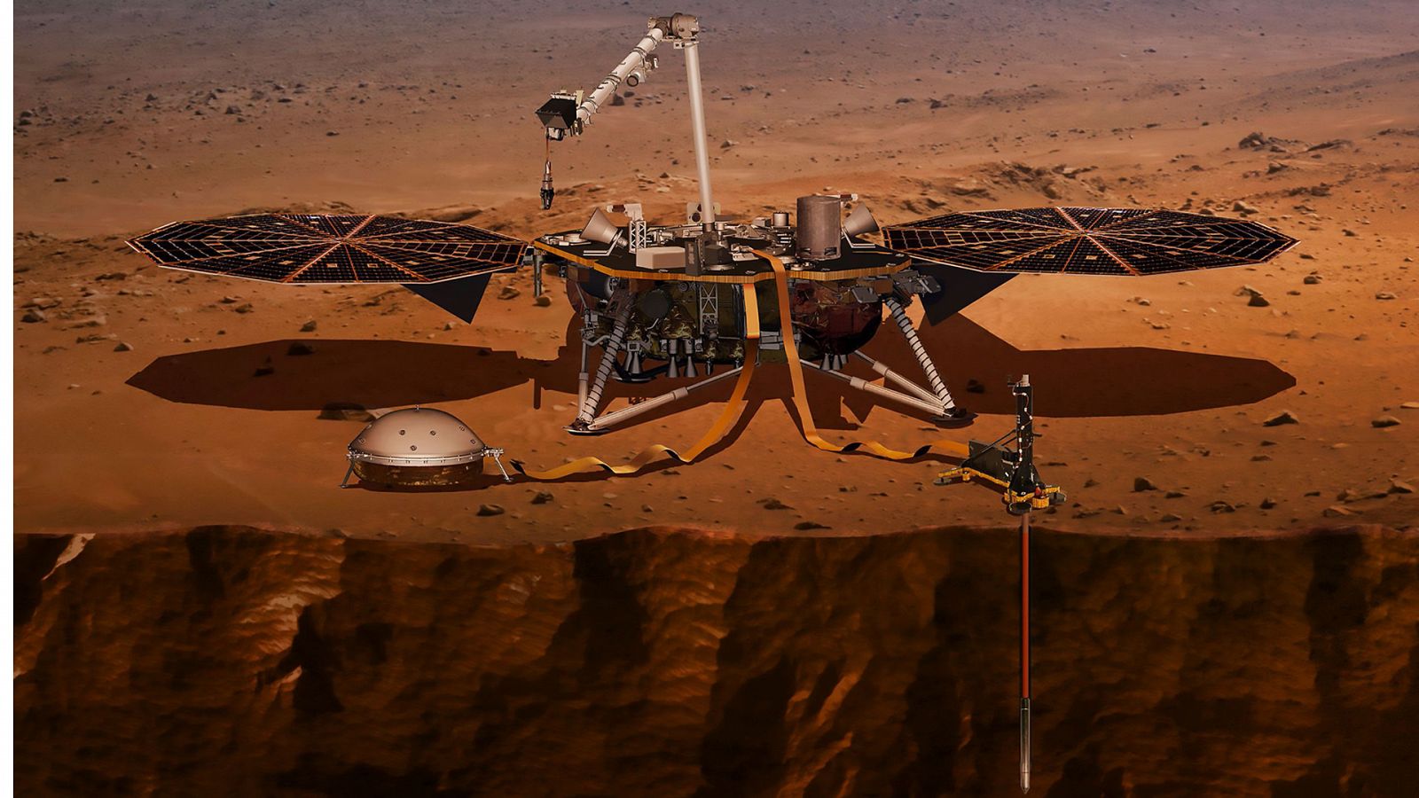 La sonda InSight de la NASA investiga la actividad sísmica en Marte