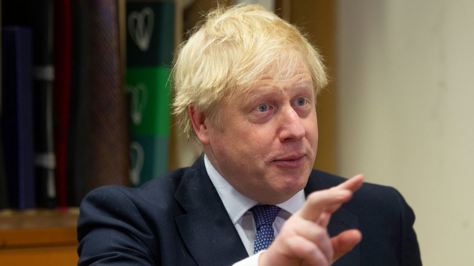 El primer ministro británico, Boris Johnson, este jueves durante un acto en Londres