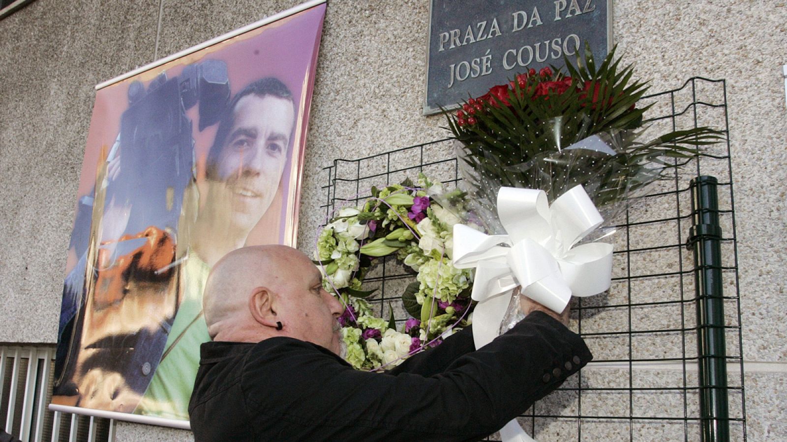 Imagen de archivo de un homenaje en Ferrol al cámara José Couso