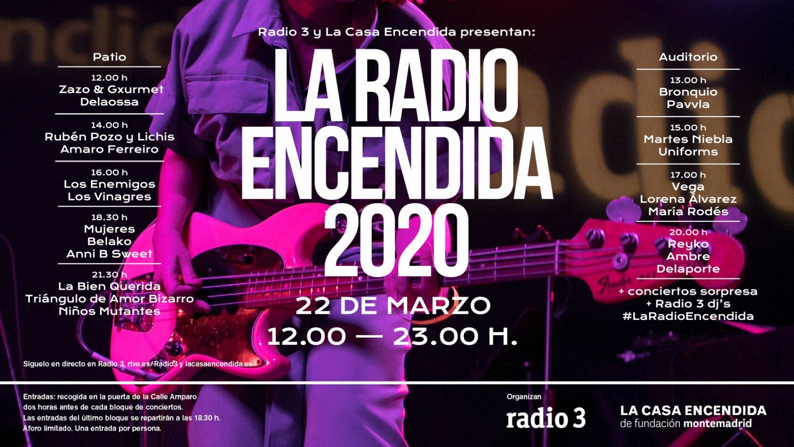 la radio encendida cartel 2020