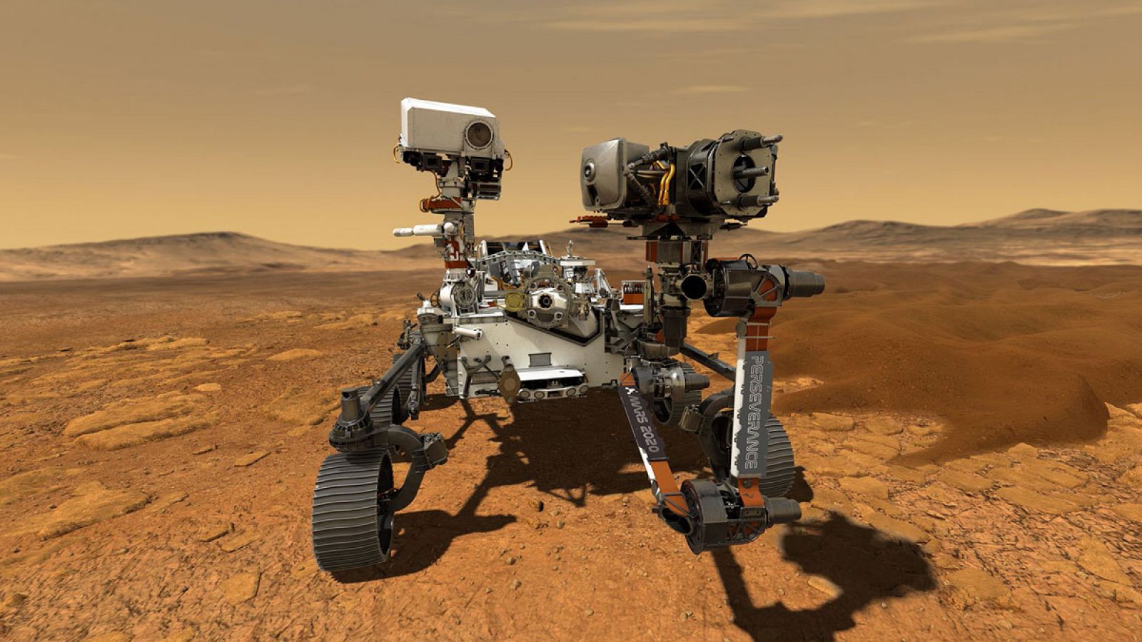 Imagen de Persevance, el próximo róver de la NASA que irá a Marte.