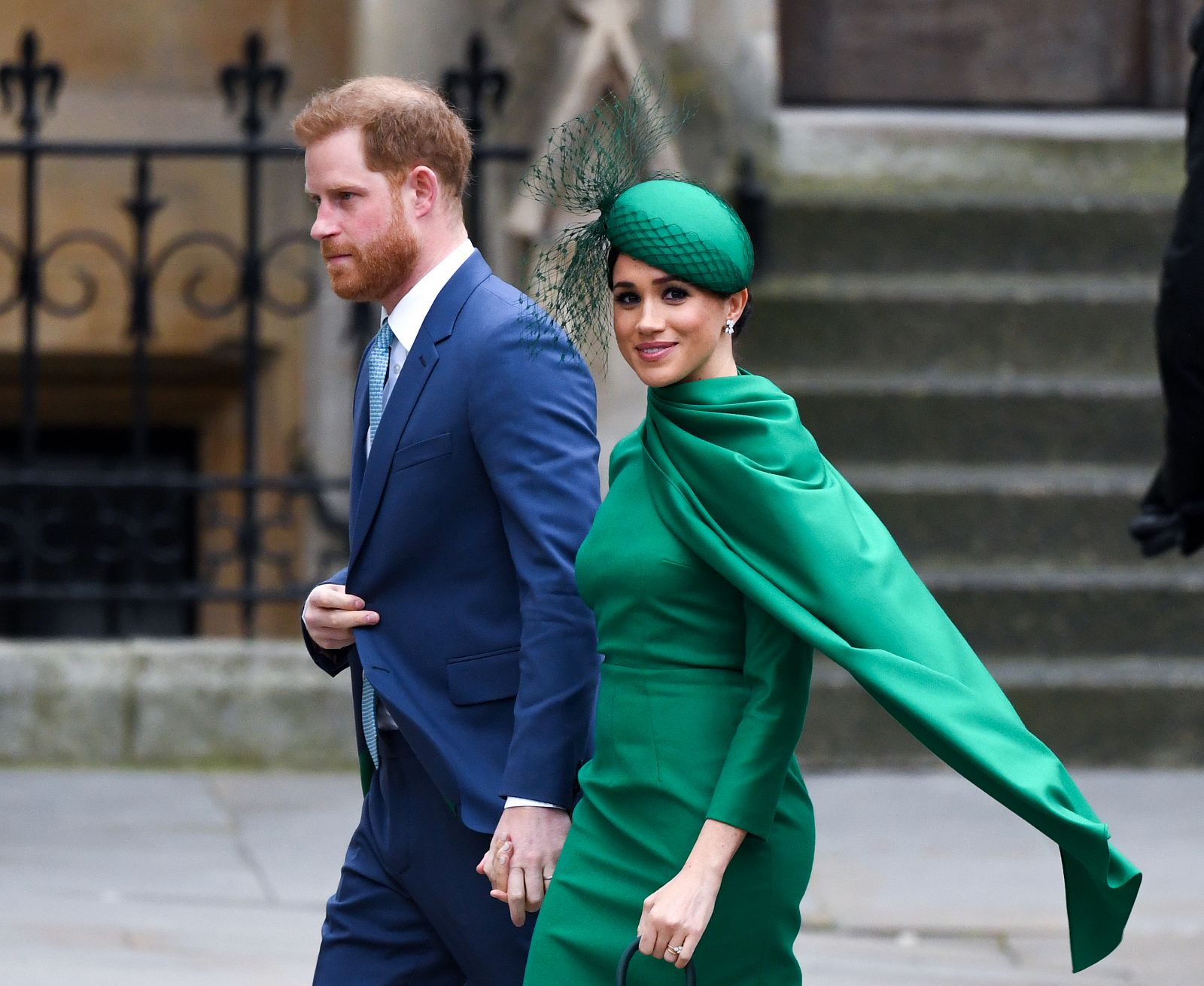 Meghan Markle con vestido de Emilia Wickstead en el Commonwealth Day, londres, 9 de marzo de 2020