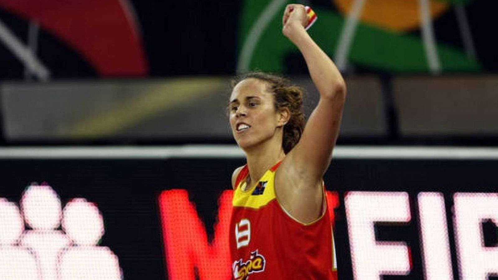 Amaya Valdemoro, en una imagen con la selección española.