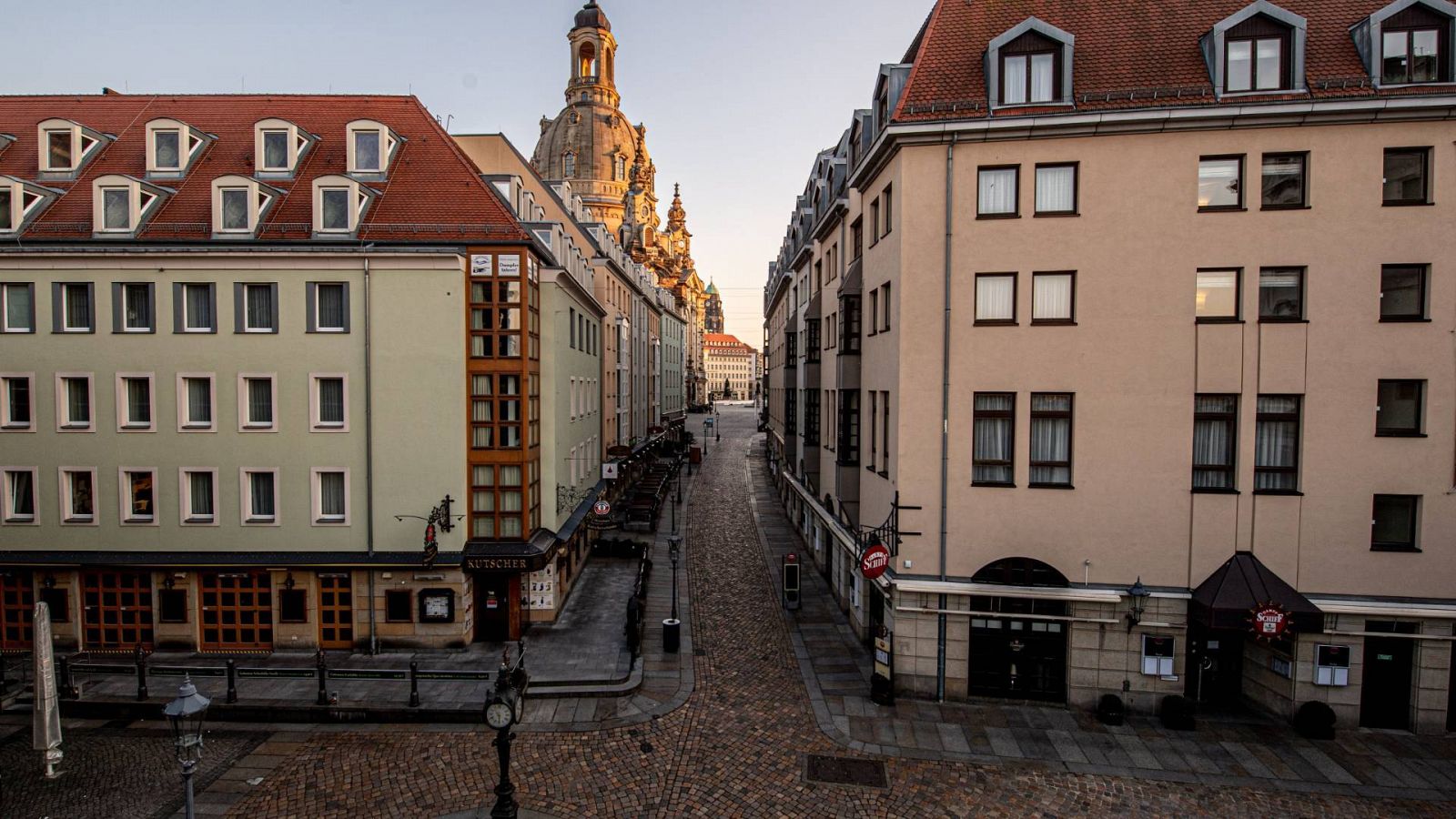 La zona turística de Dresden (Alemania) presenta este aspecto desolador