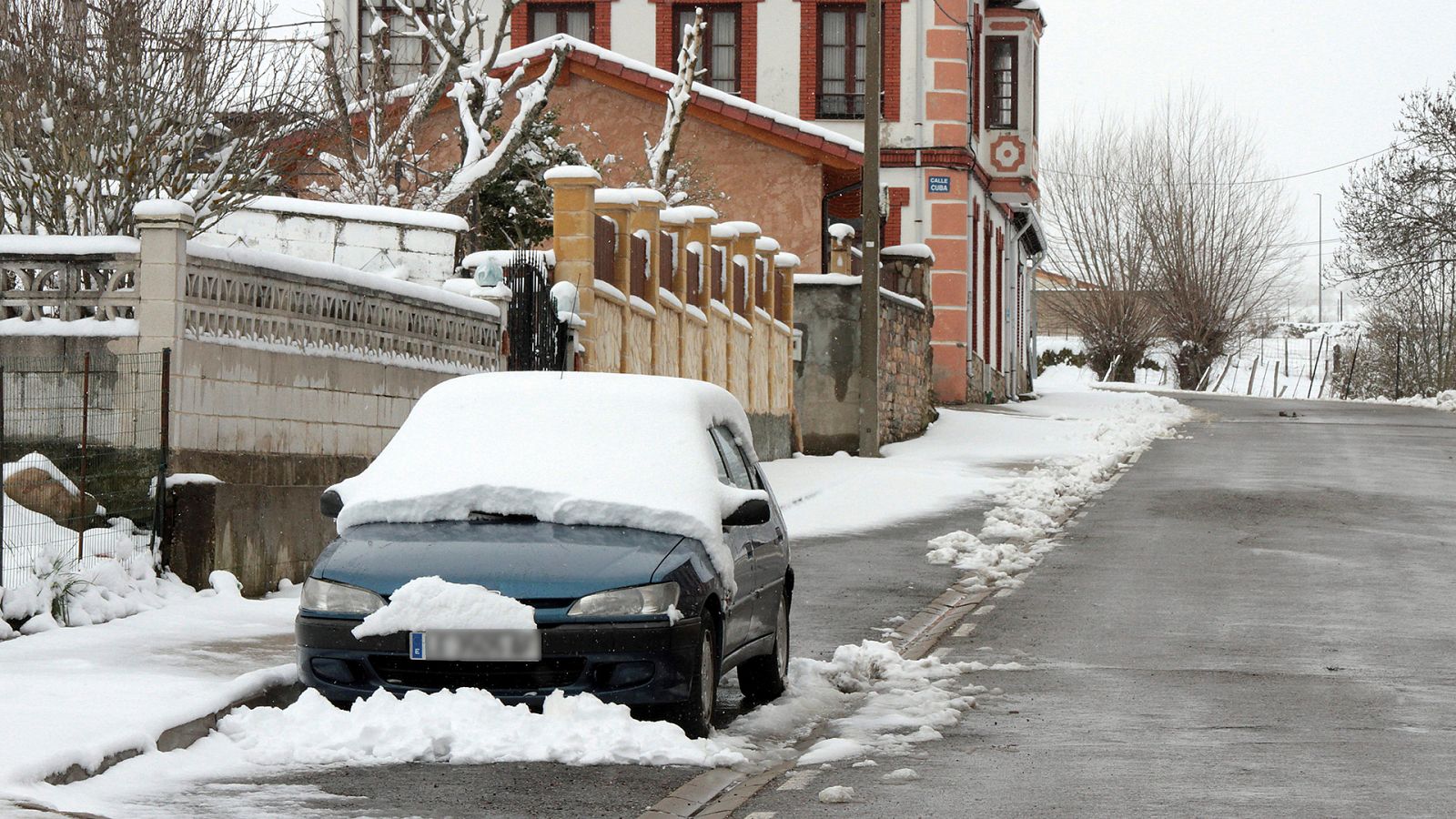 Imagen de la reciente nevada en la provincia de León.