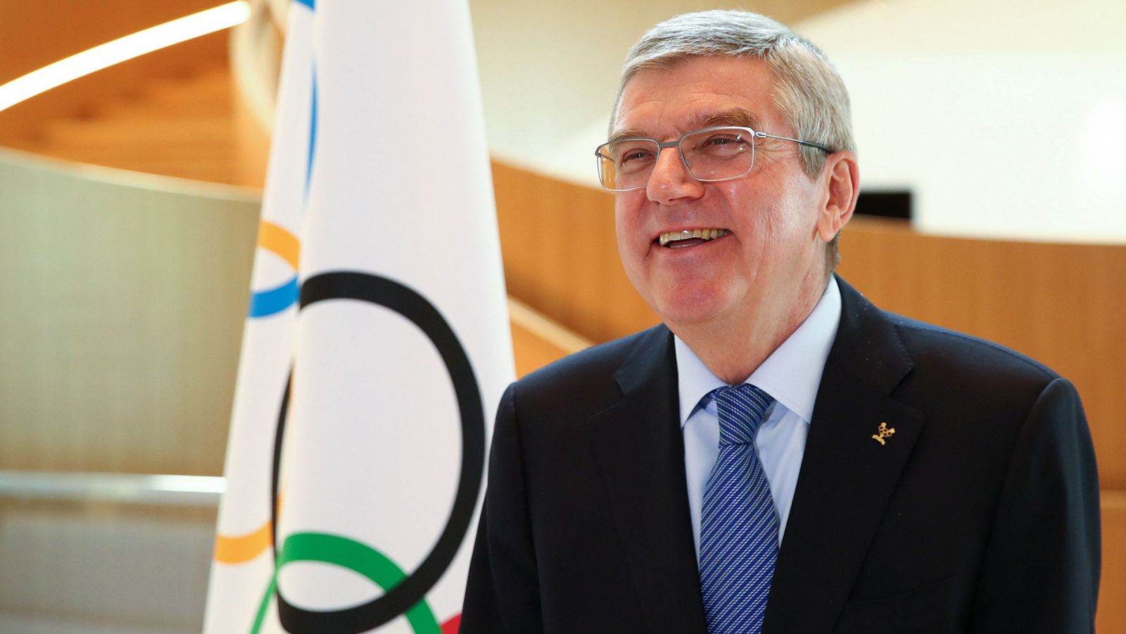 El presidente del COI, Thomas Bach, en rueda de prensa