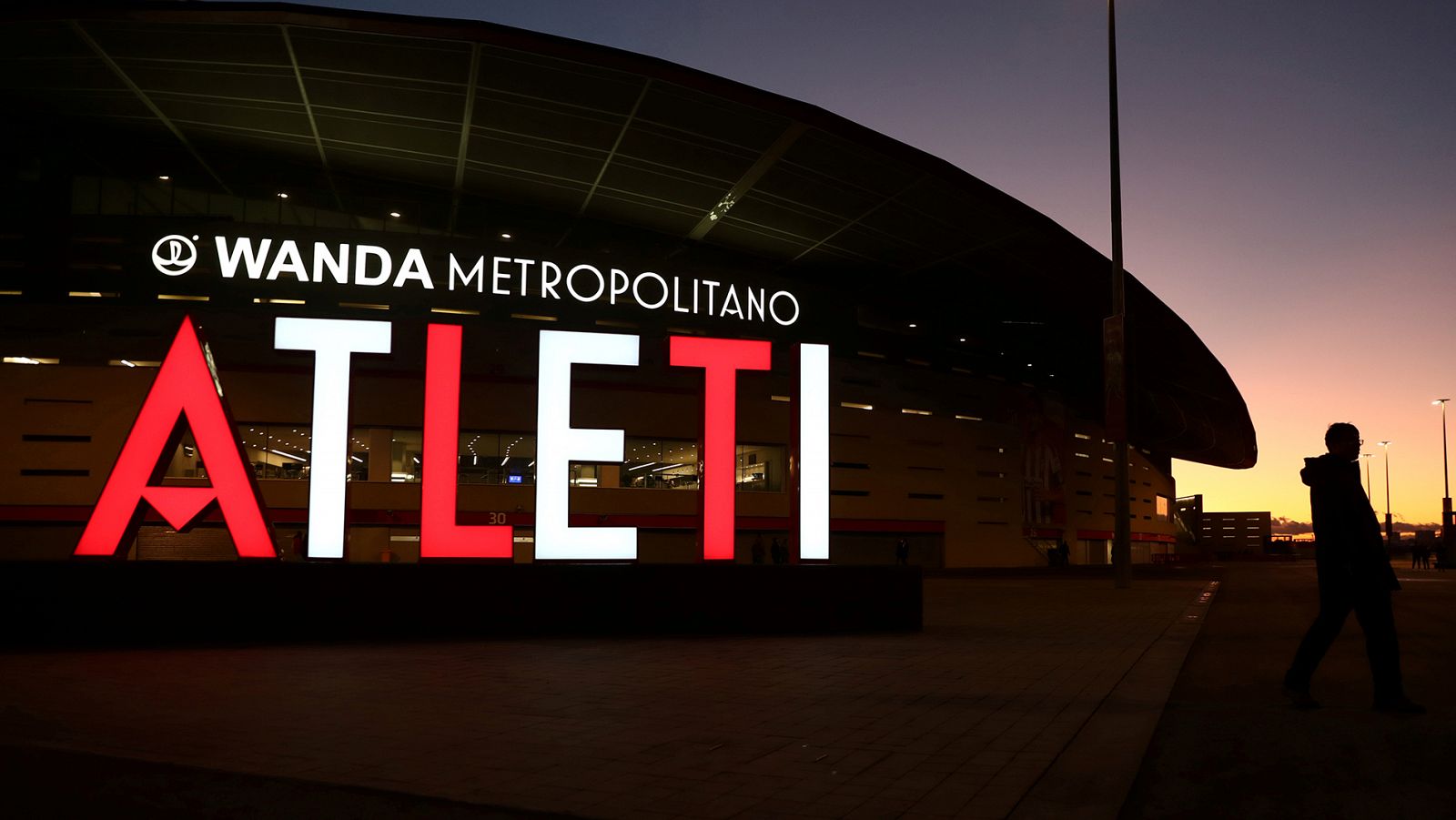 Fachada del Wanda Metropolitano, del Atlético de Madrid