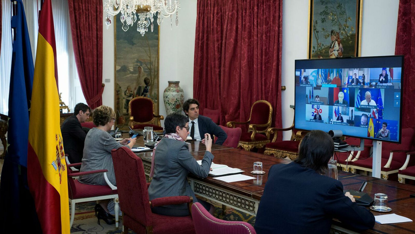 La Ministra de Asuntos Exteriores, Arancha González Laya, participa por videoconferencia en una reunión sobre 'Turismo y fronteras interiores', organizada por la República Federal de Alemania, con países de la Unión Europea a fin de consensuar un lev