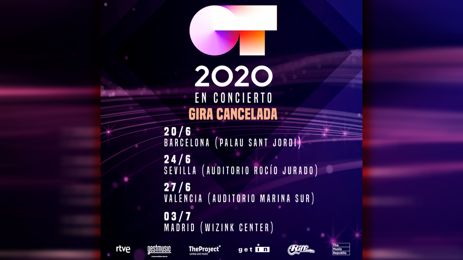 Cancelada la gira "Operación Triunfo 2020"