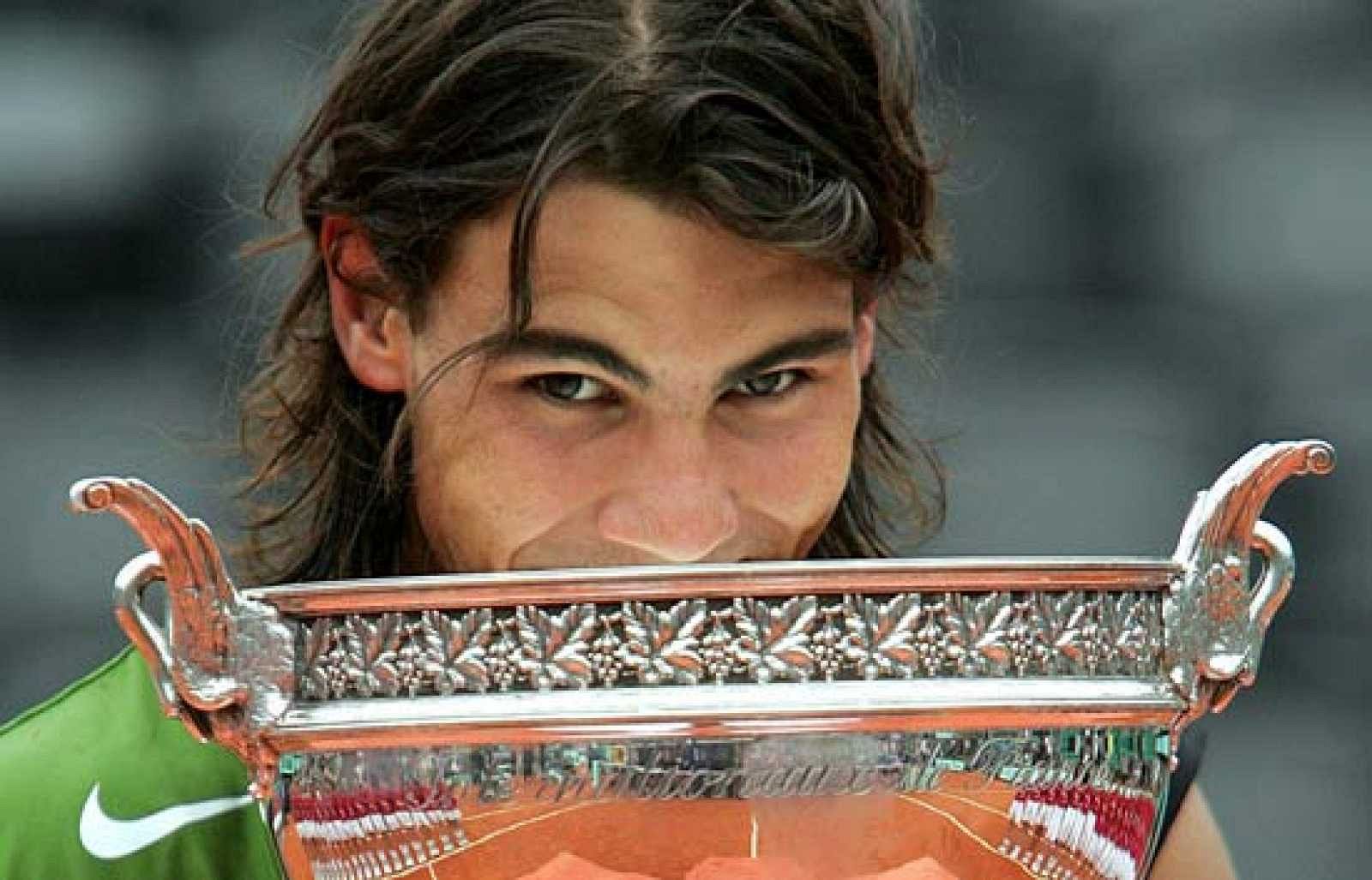 Rafa Nadal con su primer Roland Garros