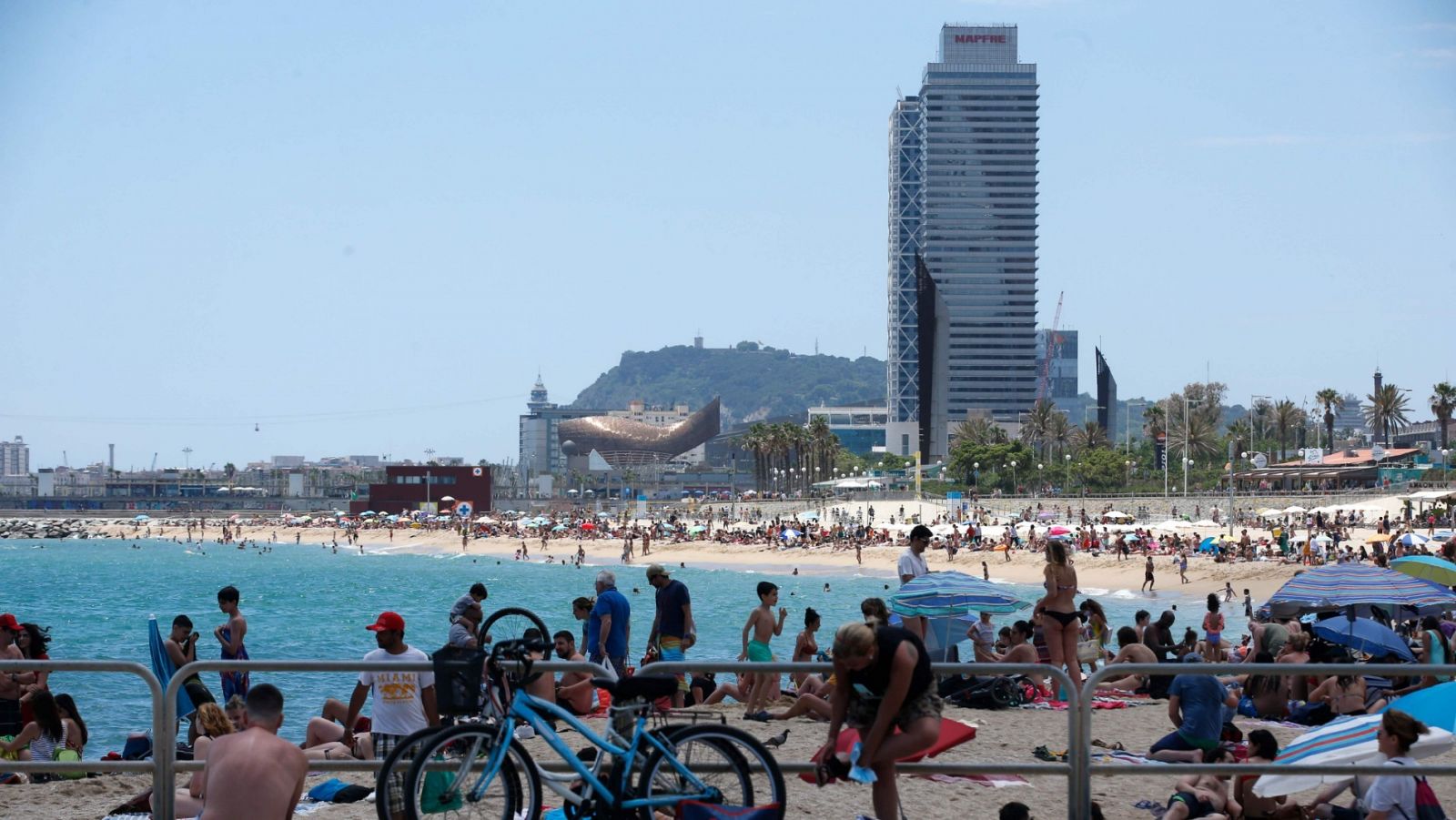 Una imagen de la playa de Nova Icaria, en Barcelona 
