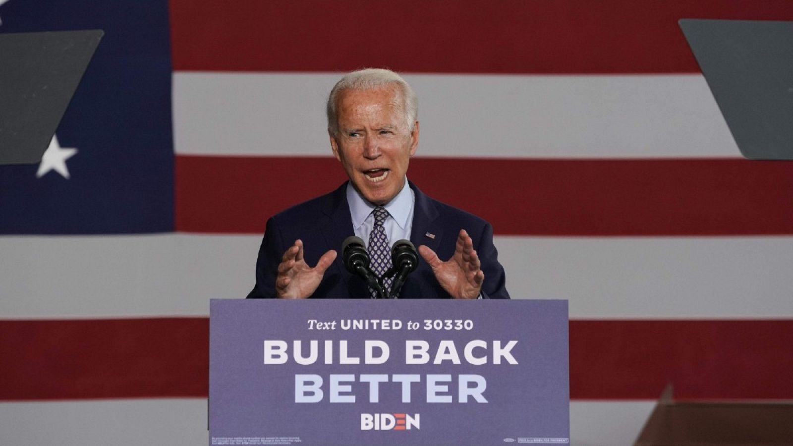 El candidato demócrata Joe Biden desvela su plan económico en un discurso en Dunmore, Pennsylvania