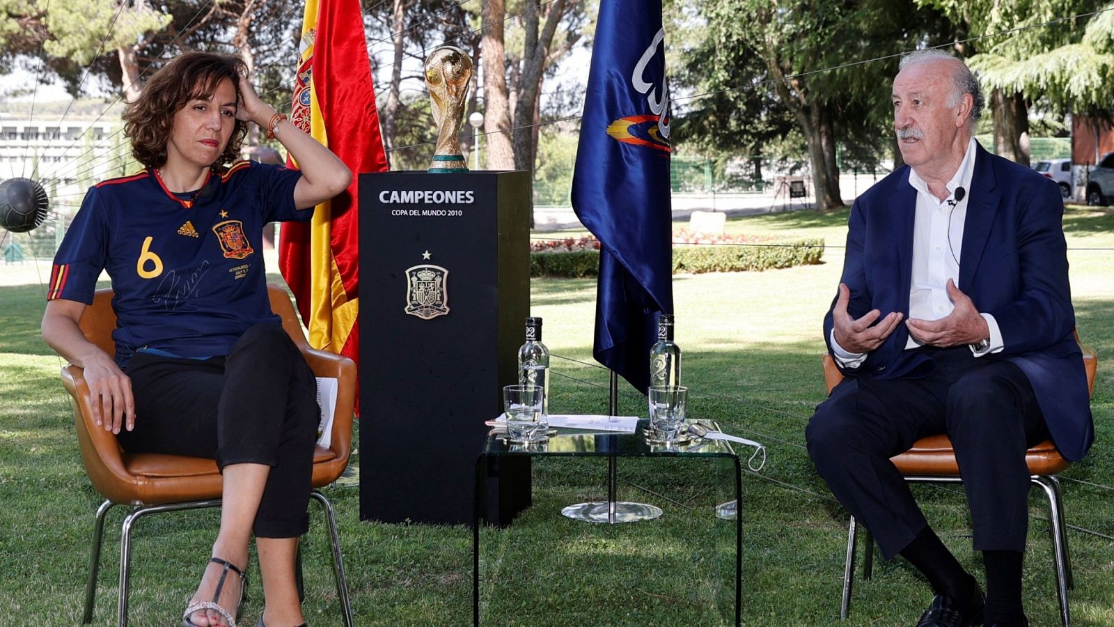 Irene Lozano y Vicente del Bosque