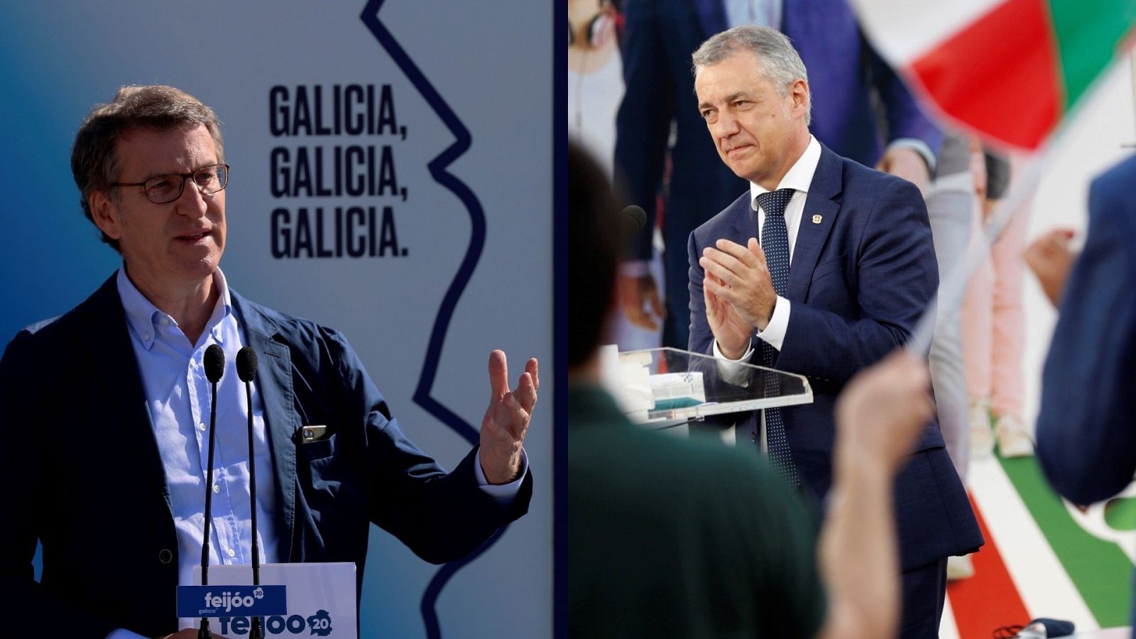 Feijóo y Urkullu, los favoritos a la reelección como presidentes autonómicos en Galicia y País Vasco
