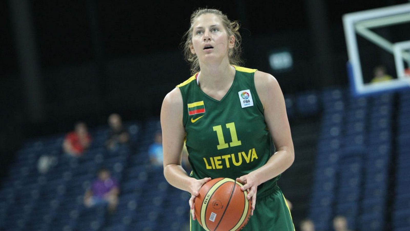 Imagen de archivo de la jugadora Giedre Labuckiene con la selección de Lituania.