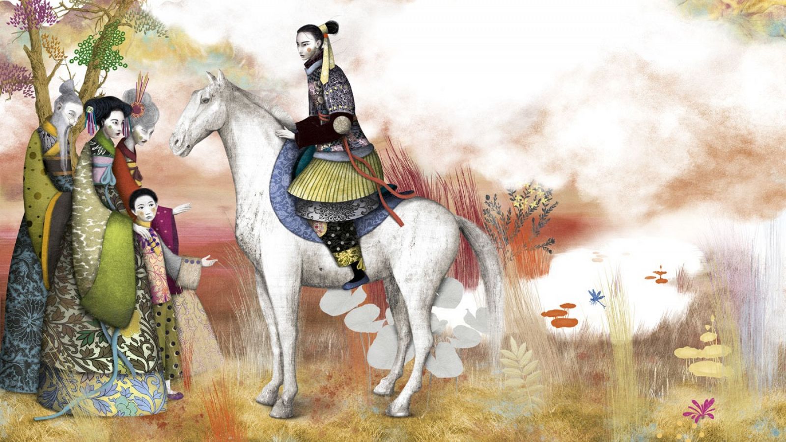 Ilustración de 'La balada de Mulán'