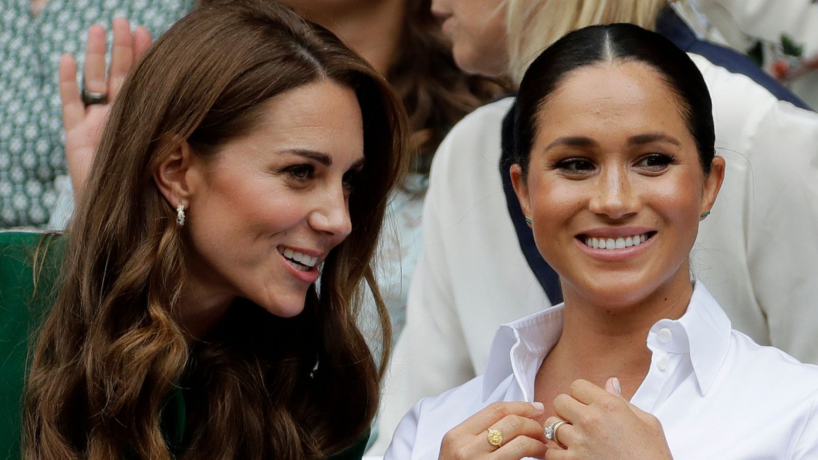 Kate Middleton, duquesa de Cambridge, y Meghan Markle en Wimbledon