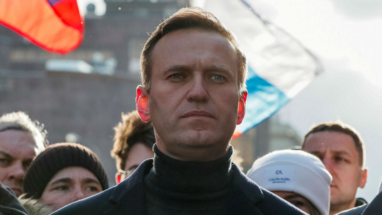 El político opositor ruso Alexei Navalny participa en una manifestación para conmemorar el quinto aniversario del asesinato del político opositor Boris Nemtsov.