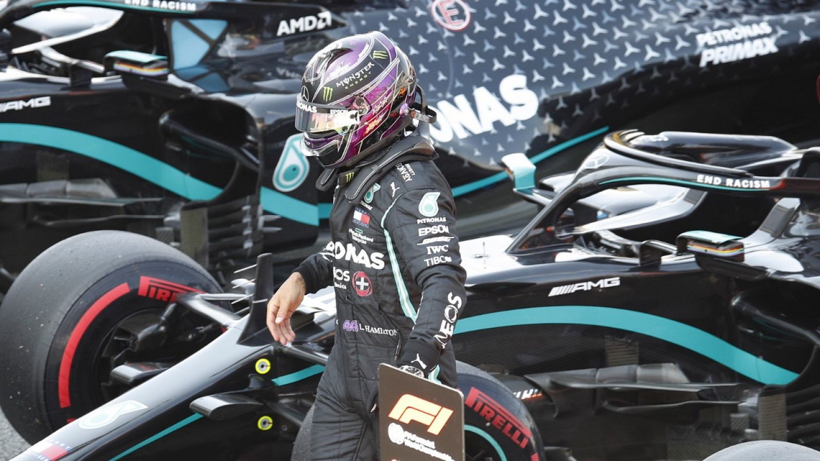 Imagen del piloto británico Lewis Hamilton durante el GP de España de Fórmula 1.