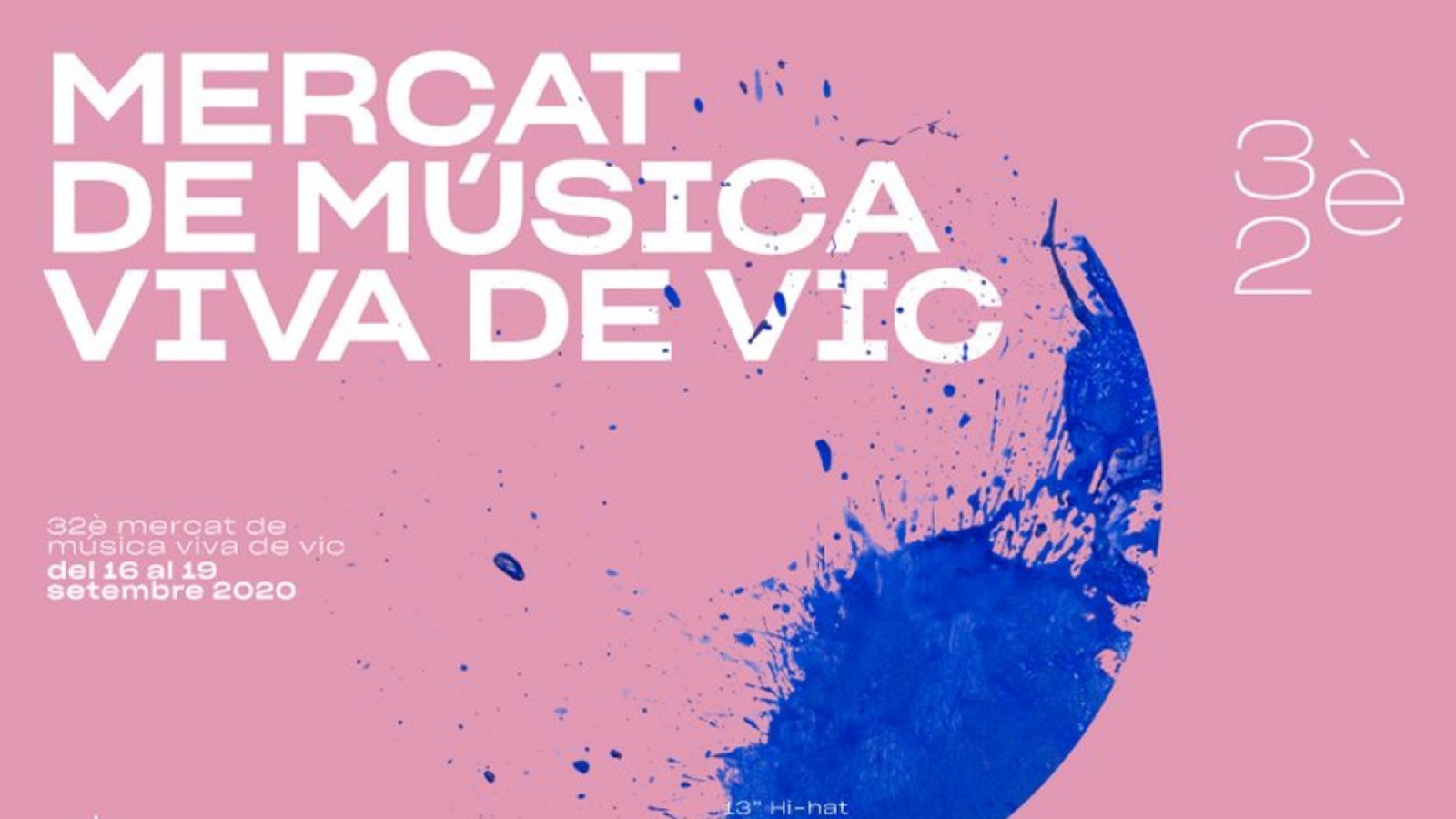 Cartel de la 32ª edición del Mercat de Música Viva de Vic