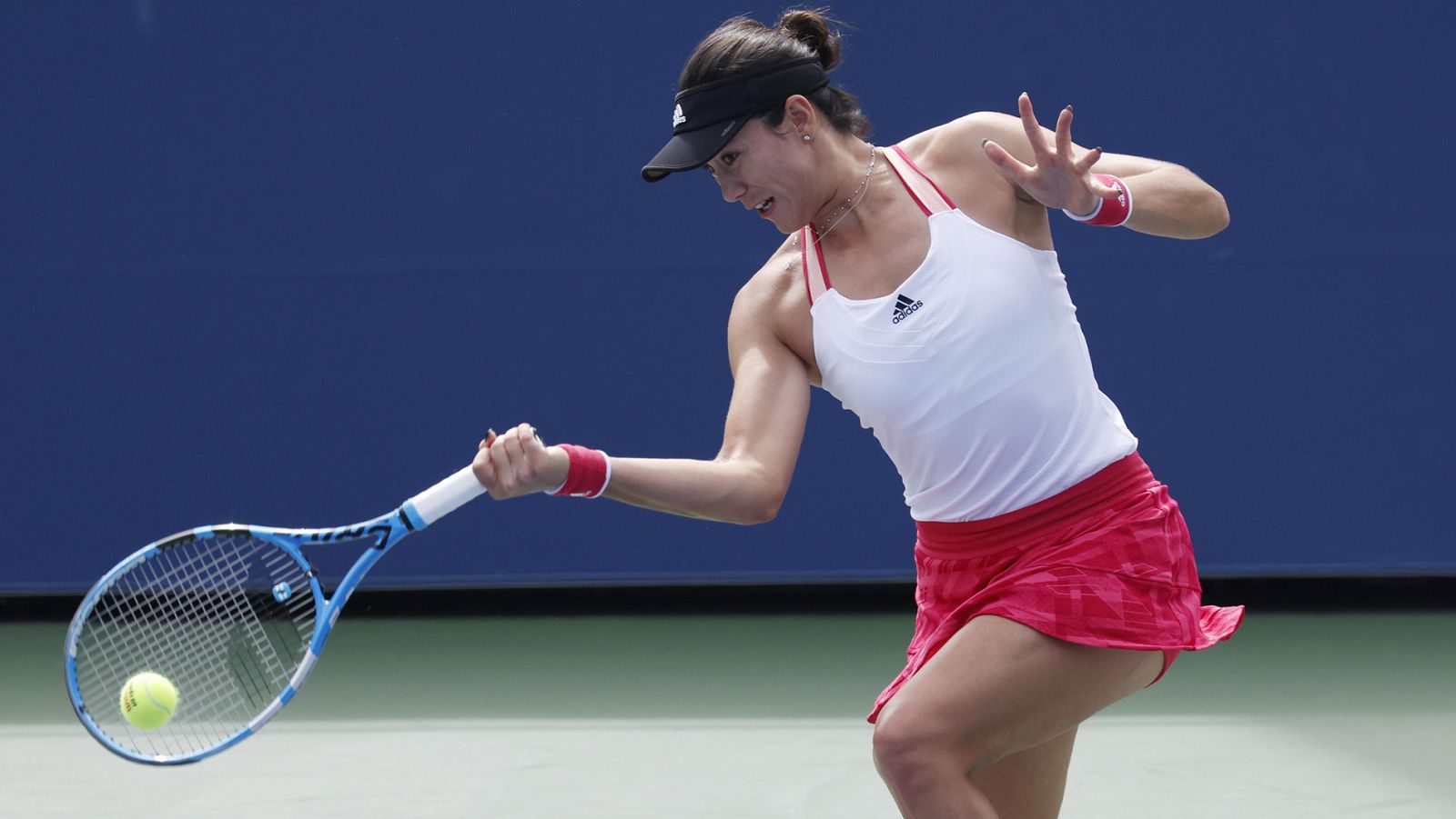 La tenista española Garbiñe Muguruza, en su partido contra Tsvetlana Pironkova.