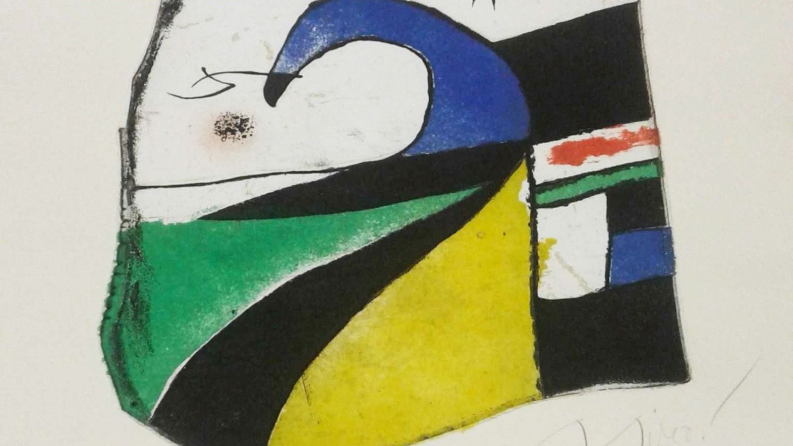 Grabado de Joan Miró valorado en 10.000 euros, desaparecido y hallado en una casa de subastas en Londres