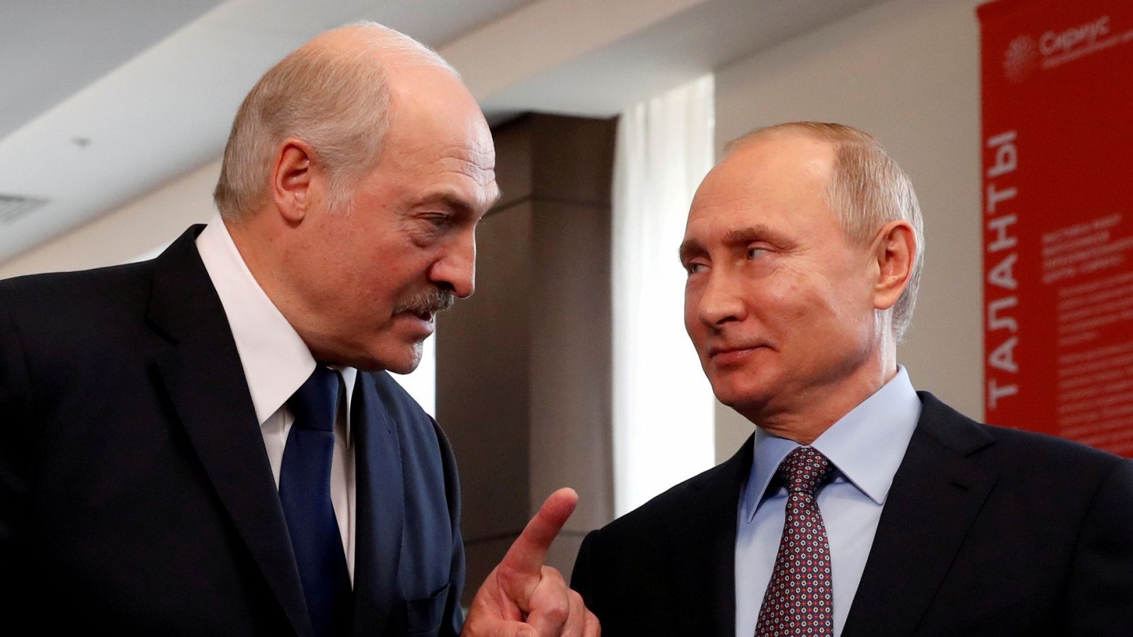  El presidente ruso, Vladímir Putin, y el bielorruso, Alexandr Lukashenko