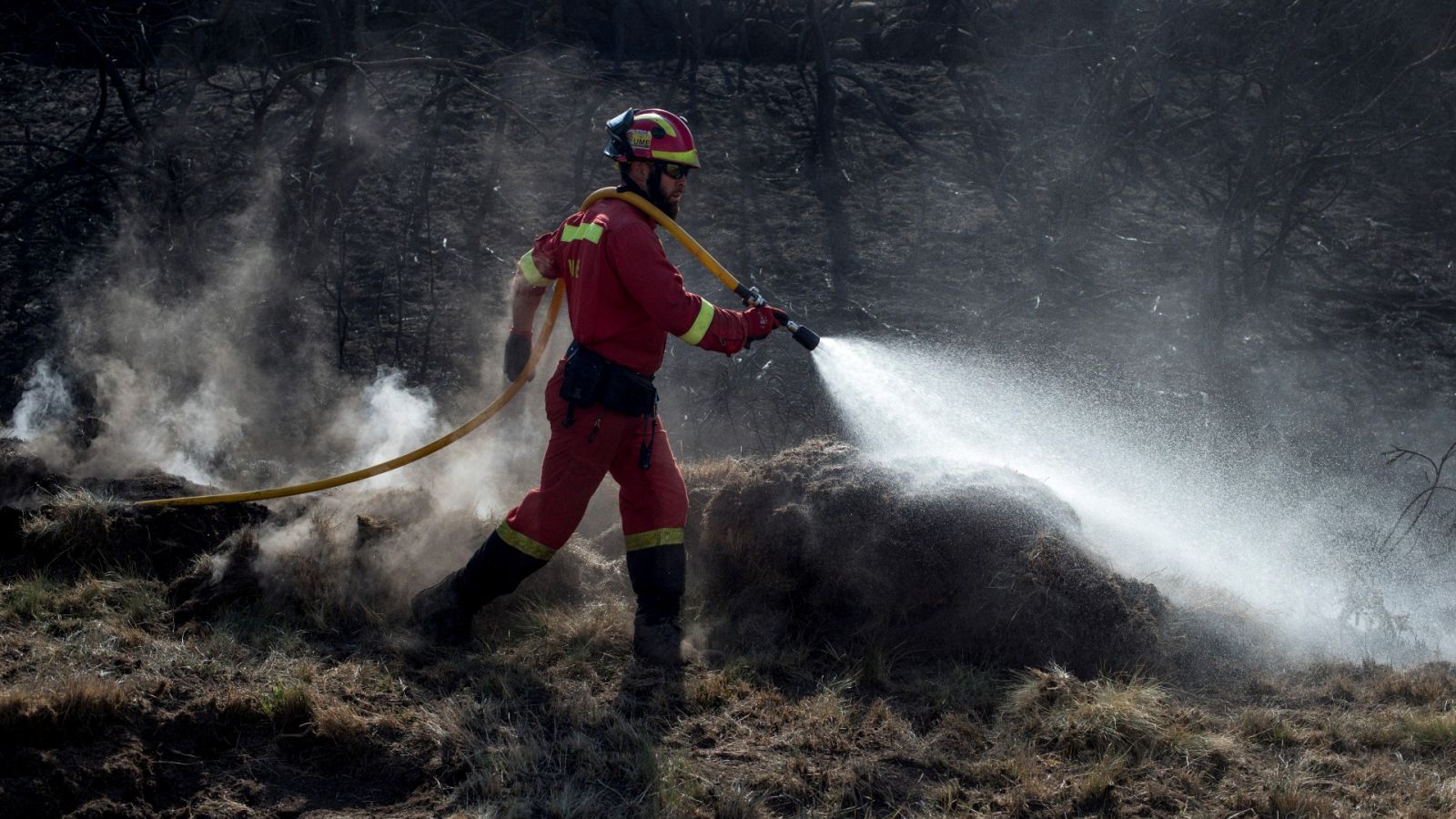 Continúan activos diez incendios en Galicia, donde ardieron 9.000 hectáreas