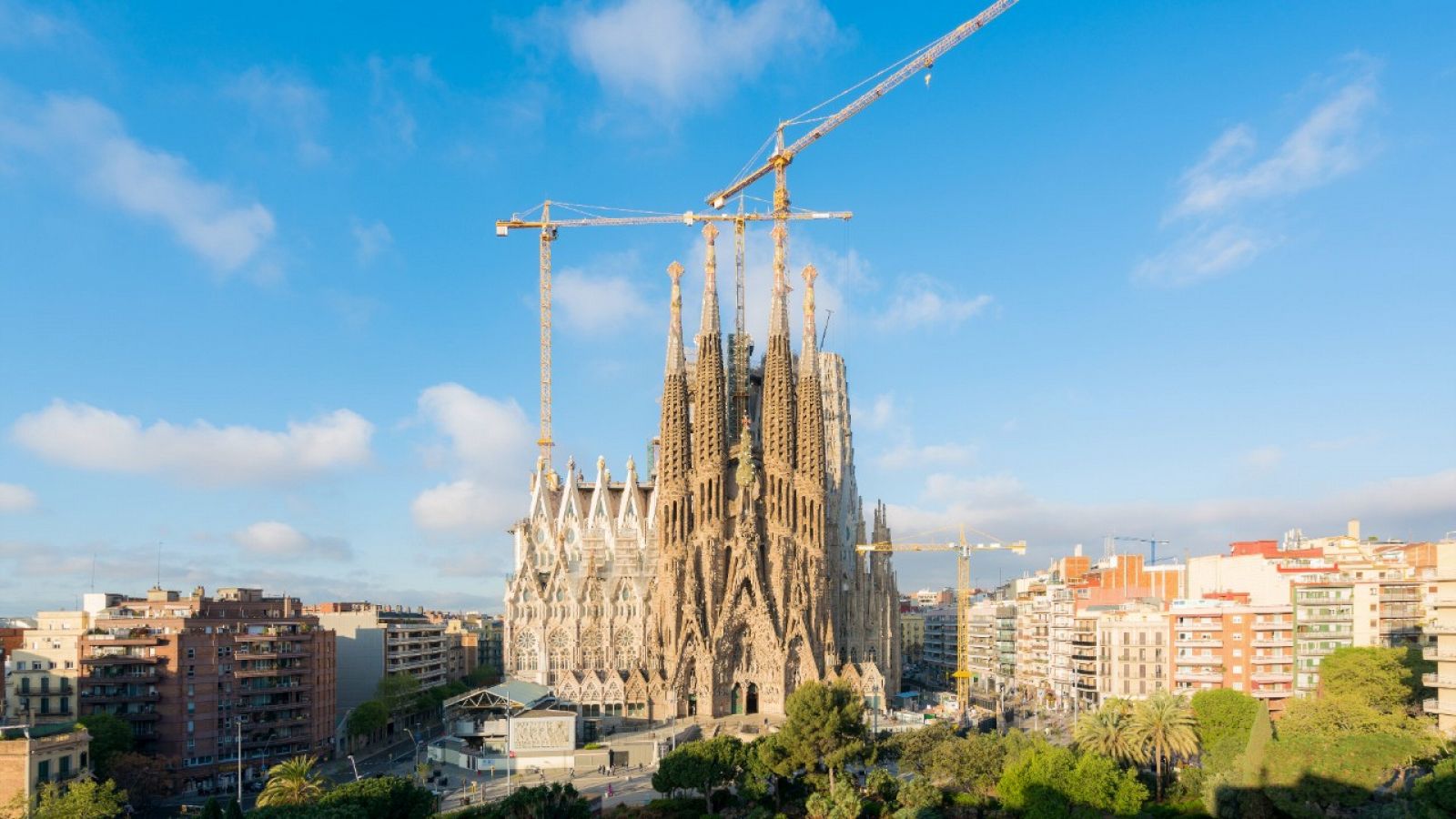 Vista aérea de la Sagrada Familia