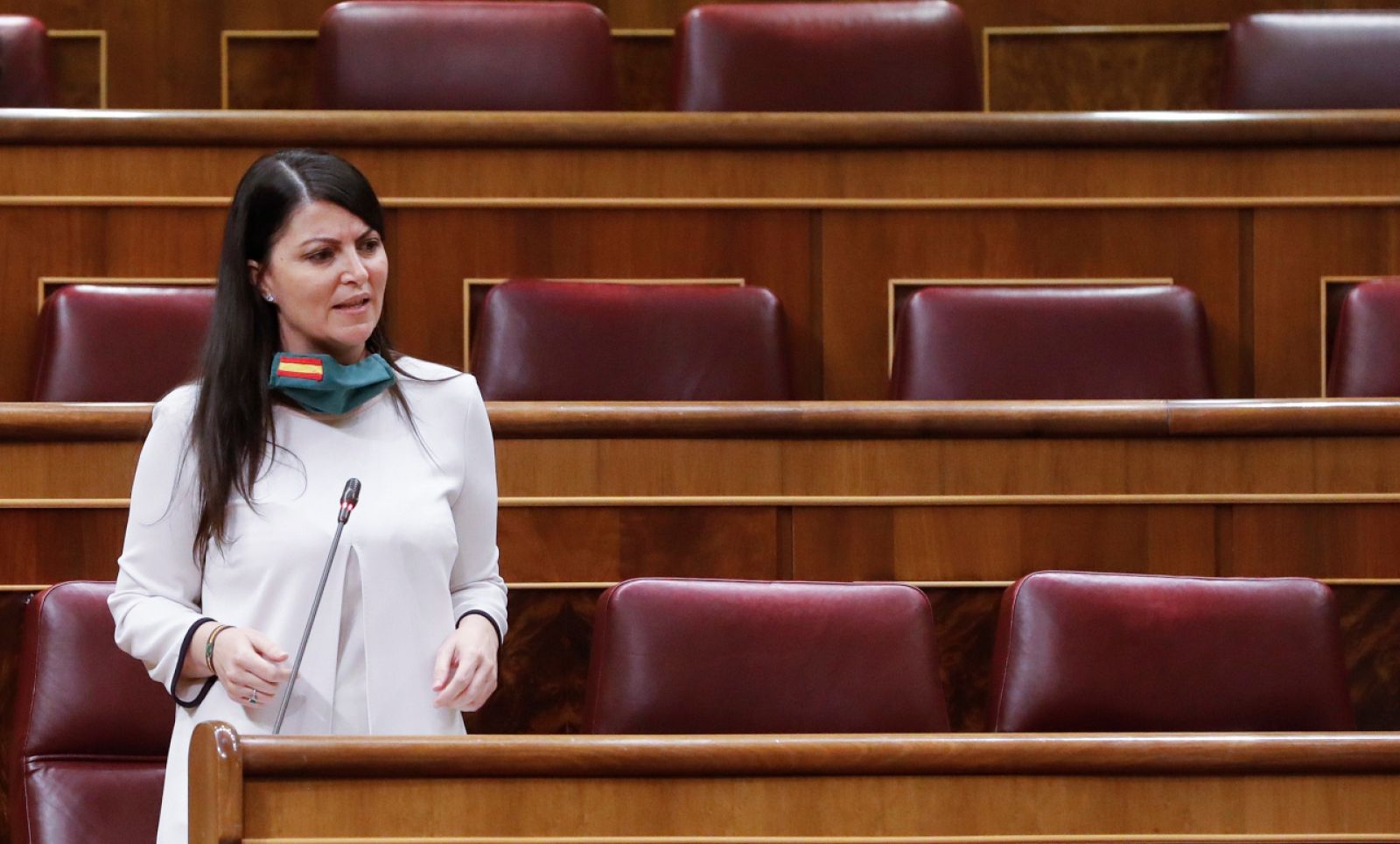 La portavoz de Vox en el Congreso, Macarena Olona 