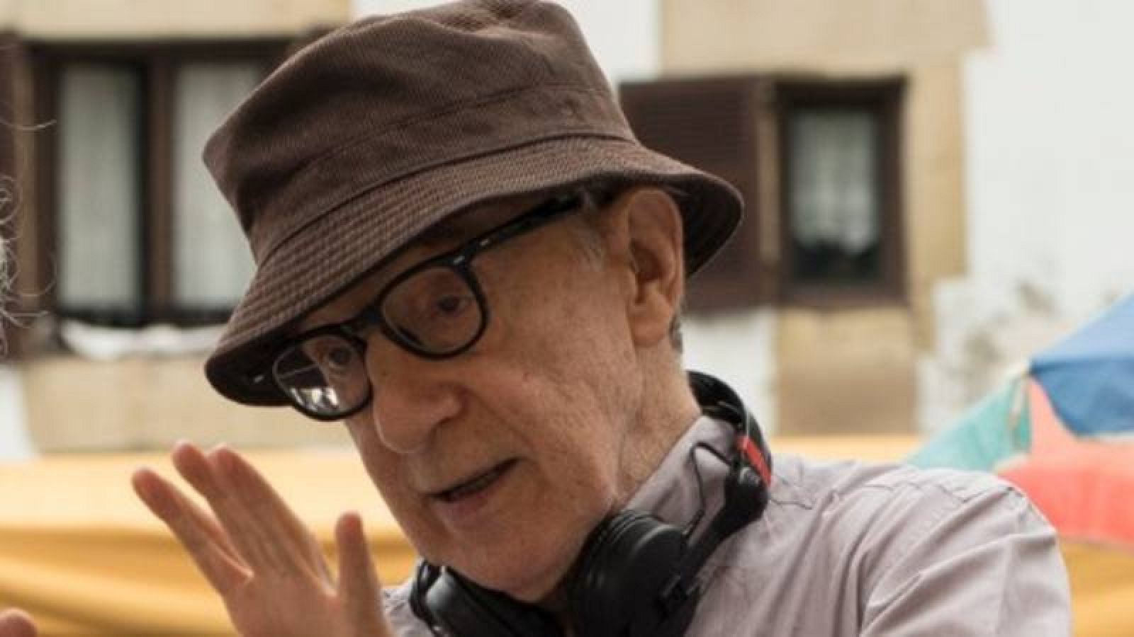 Woody Allen en el rodaje de 'Rifkin's Festival'