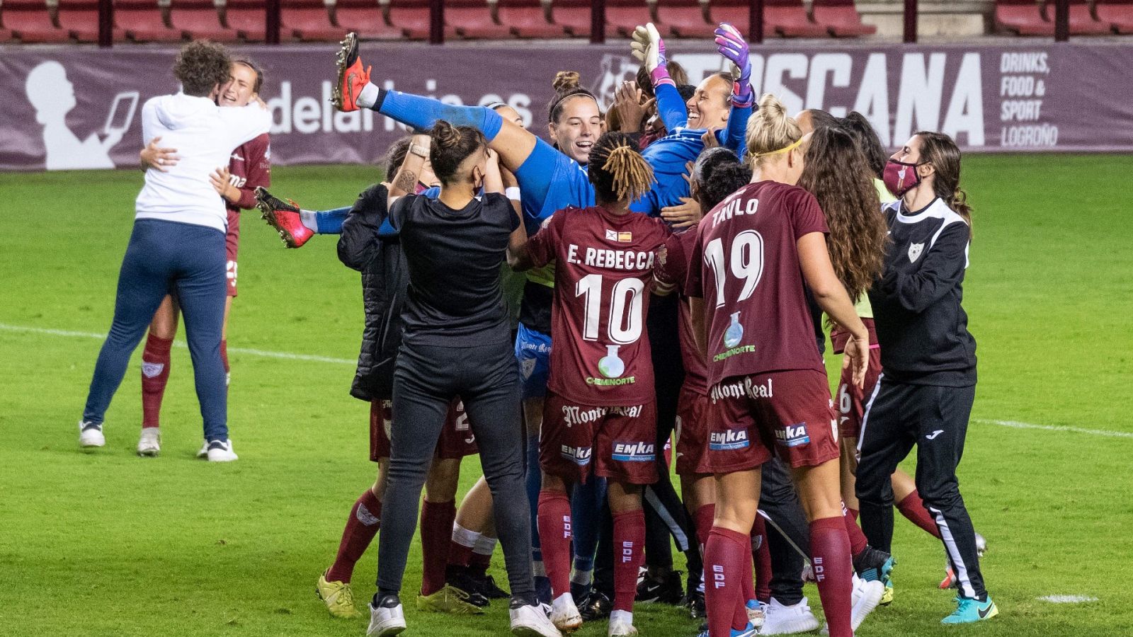 Euforia en Logroño por el pase a la final de la Copa de la Reina