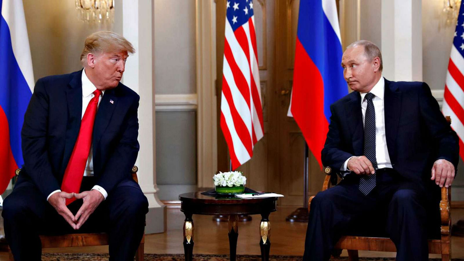 El presidente de Estados Unidos, Donald Trump, y el presidente de Rusia, Vladimir Putin, en una imagen de archivo.