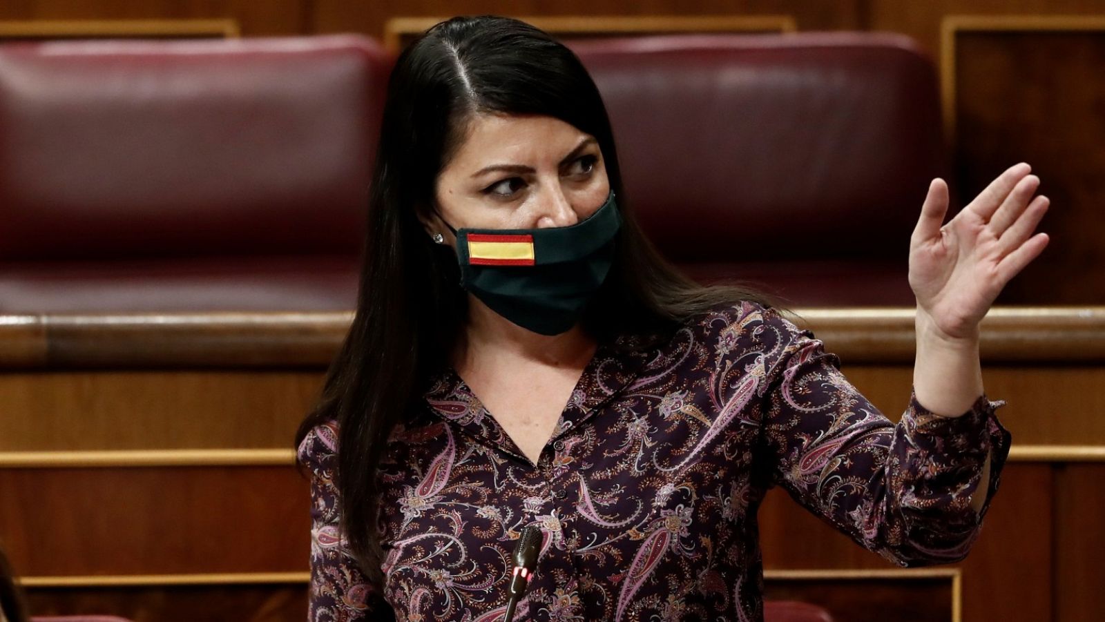 La secretaria general de Vox en el Congreso, Macarena Olona