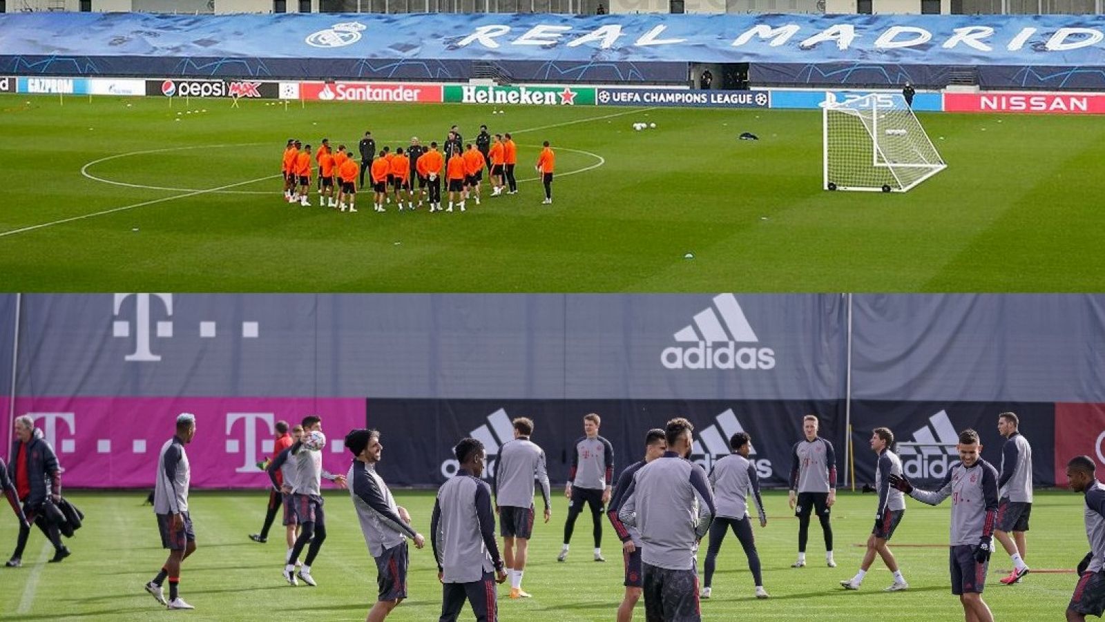 Los jugadores de Shakhtar Donetsk y Bayern de Múnich preparan sus partidos ante Real Madrid y Atlético.