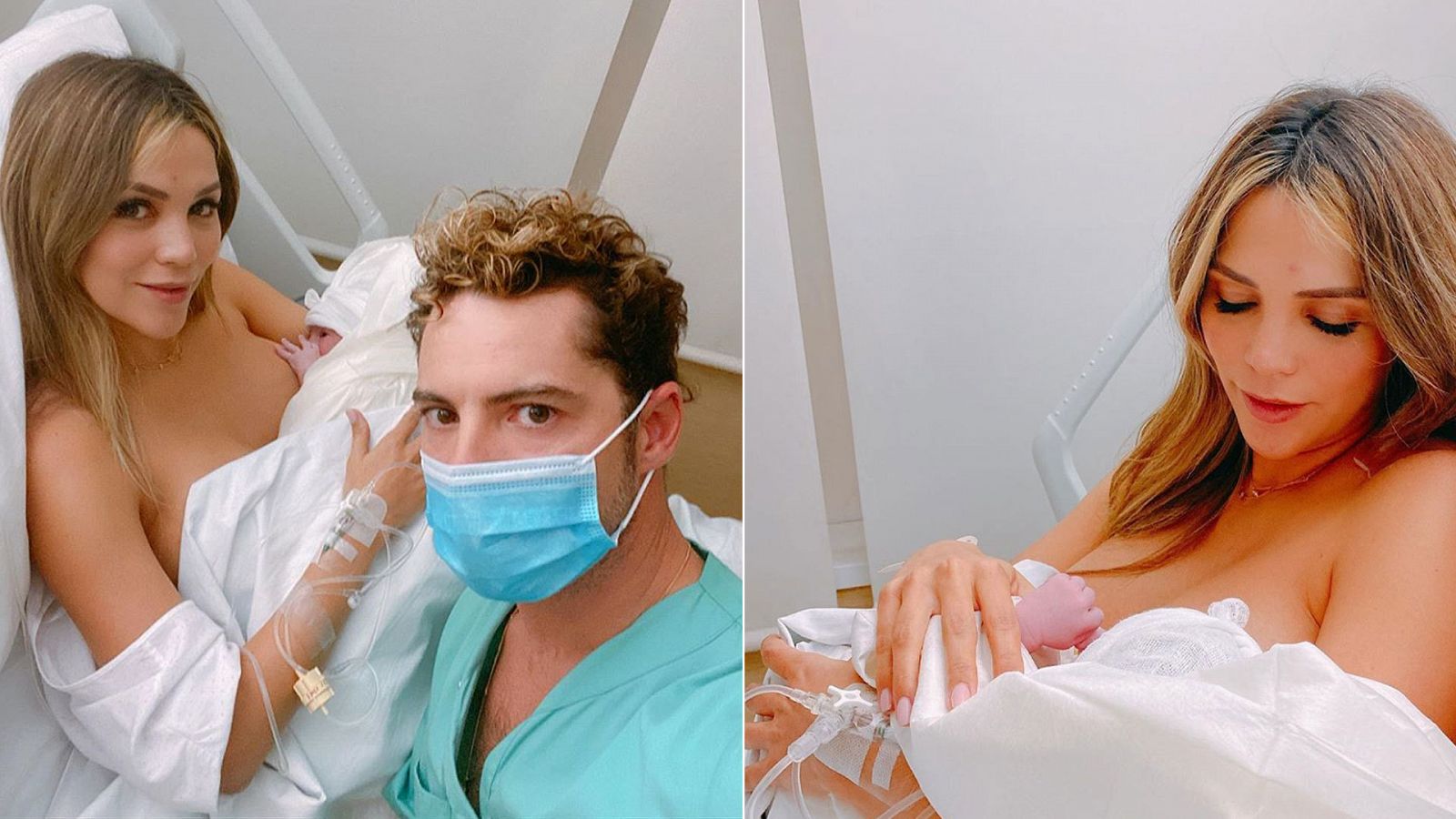 David Bisbal anuncia el nacimiento de su hija Bianca con estas dos imágenes junto a su esposa Rosanna Zanetti
