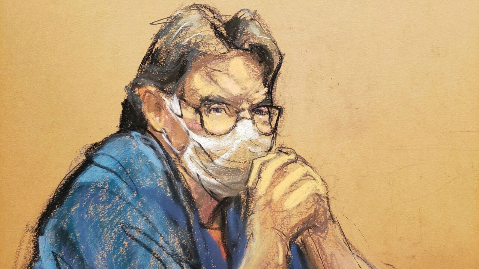 El líder de la secta NXIVM, Keith Raniere, observa durante su audiencia de sentencia en un caso de tráfico sexual y crimen organizado dentro del Tribunal Federal de Brooklyn en Nueva York, EE. UU., Nueva York, EE. UU.