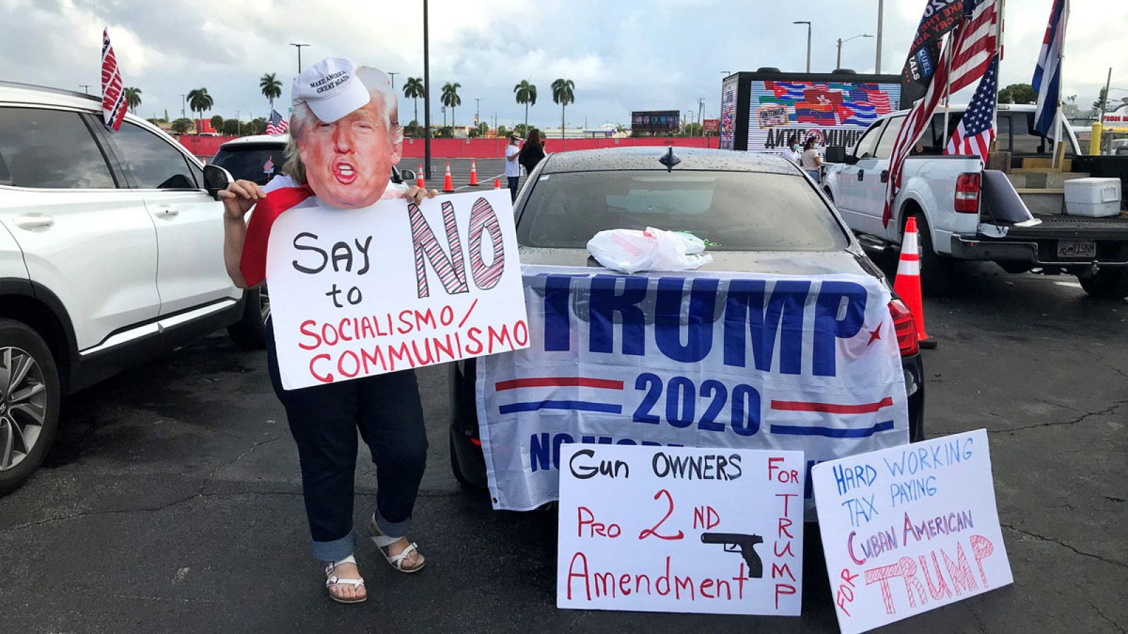 Manifestación contra el comunismo en Miami (Florida)
