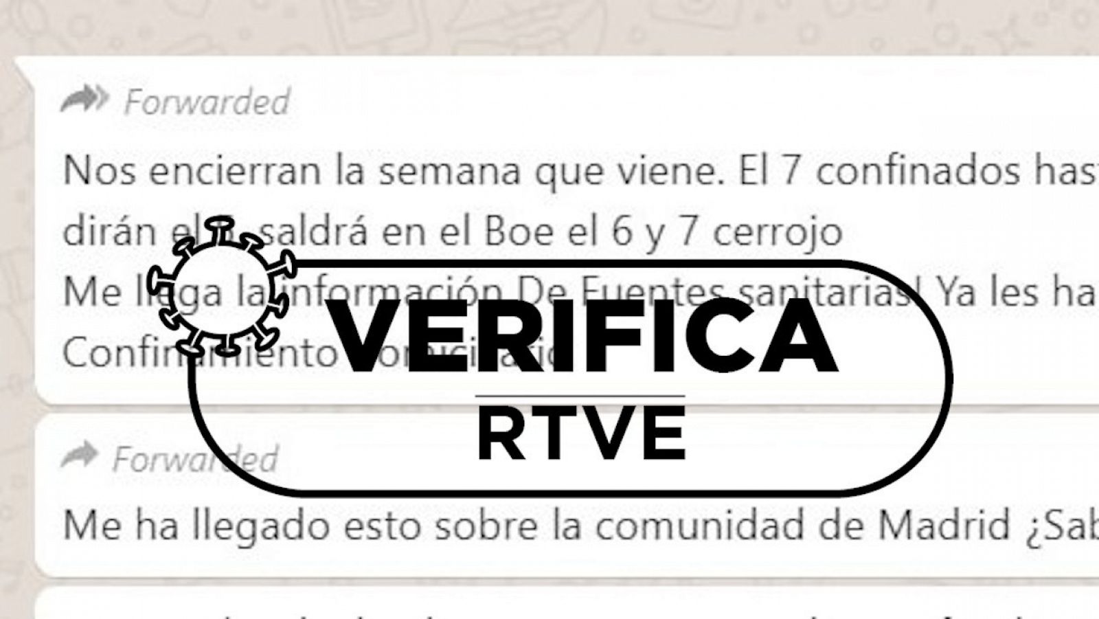 Captura de un detalle del mensaje que ha llegado al servicio de consulta de VerificaRTVE.