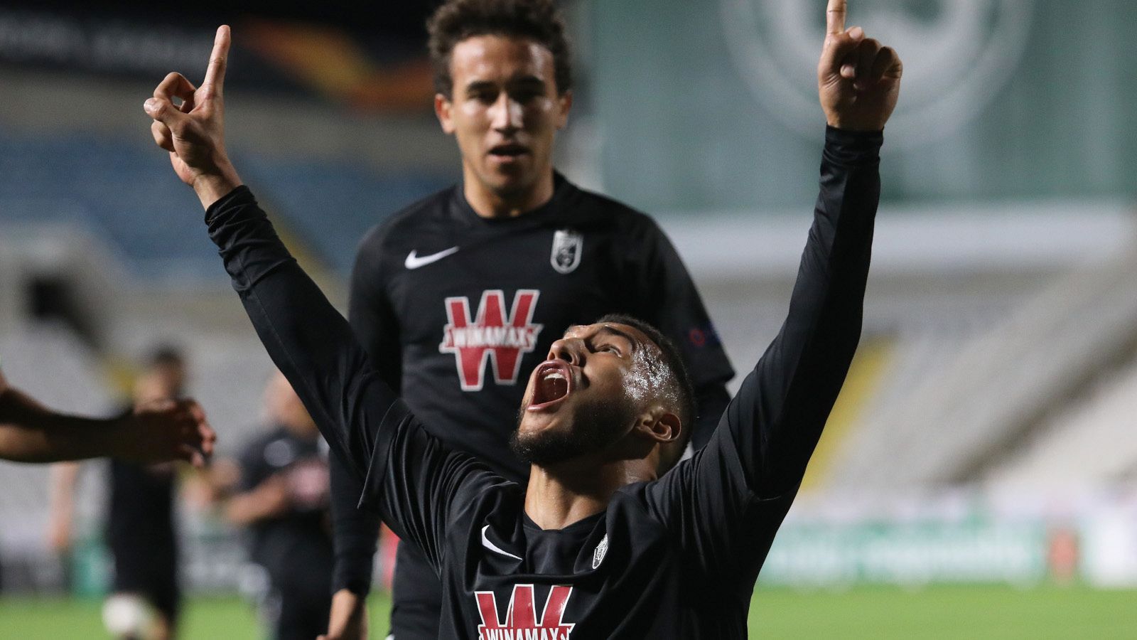 Yangel Herrera celebra un gol ante el Omonia