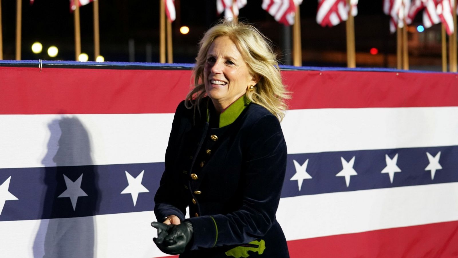 Jill Biden, durante un acto de campaña en Pittsburgh, Pensilvania.