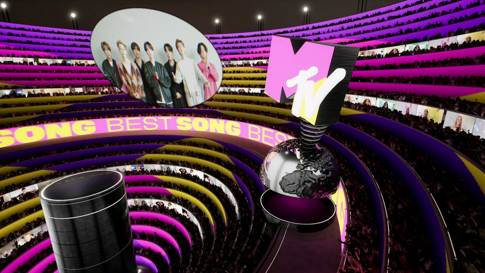 Momento de la gala online de los MTV EMAs 2020