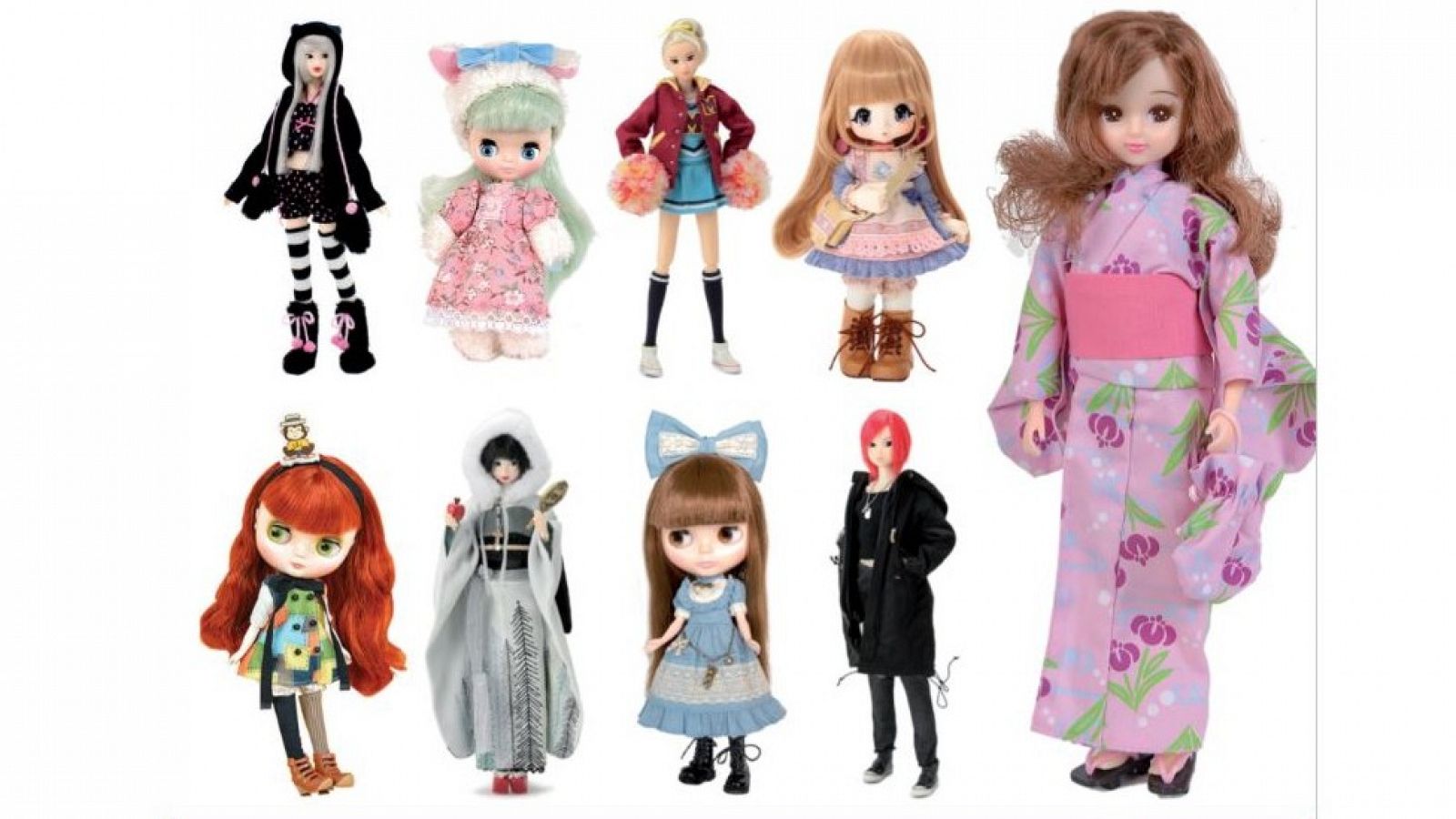 Detalle de la portada de 'Momoko, Licca, Blythe y otras muñecas que vienen de Asia'