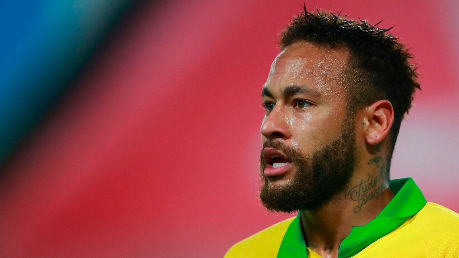 Neymar durante el partido frente a Perú
