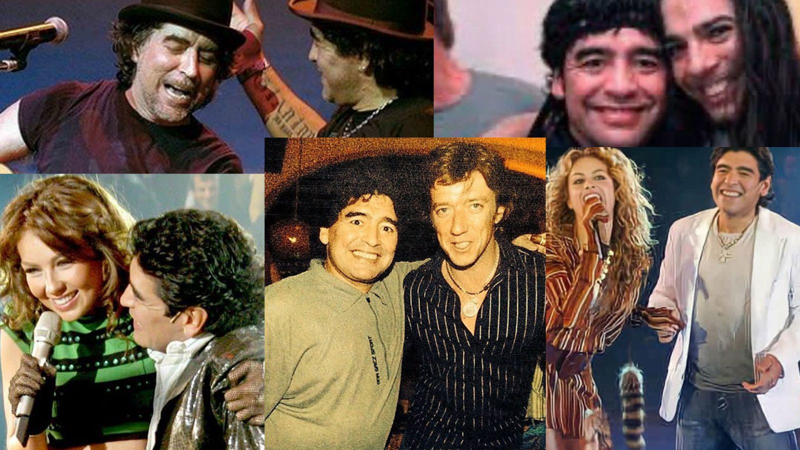 Los famosos lloran la muerte de Maradona recordando sus juergas con él: Joaquín Sabina, Joaquín Cortés, Thalía, Colate y Paulina Rubio